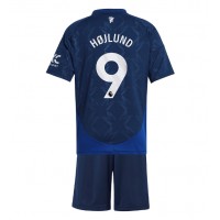 Maglie da calcio Manchester United Rasmus Hojlund #9 Seconda Maglia Bambino 2024-25 Manica Corta (+ Pantaloni corti)